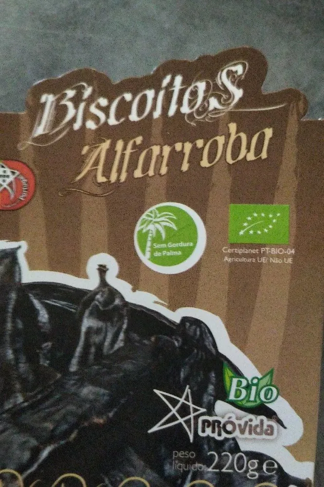 Biscoitos Alfarroba