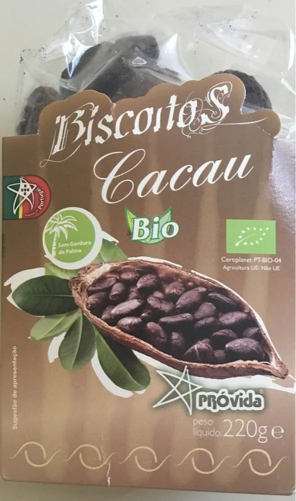 Biscoitos Cacau Bio 220 GR - Próvida