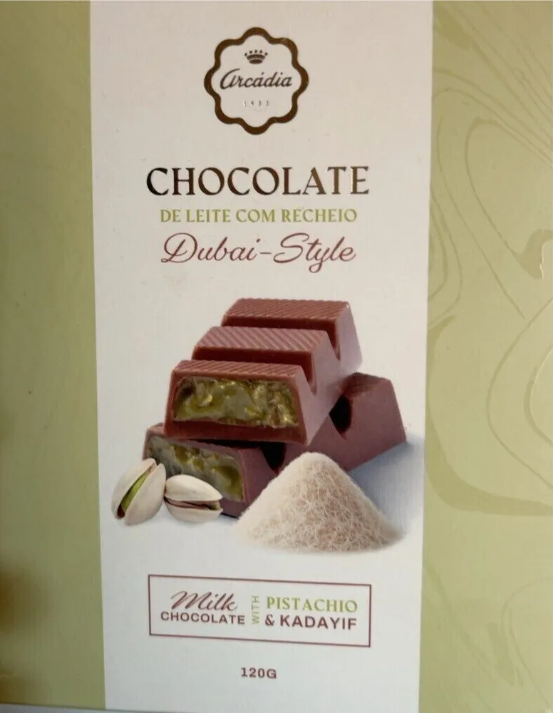 Chocolate De Leite Com Recheio Dubai-Style