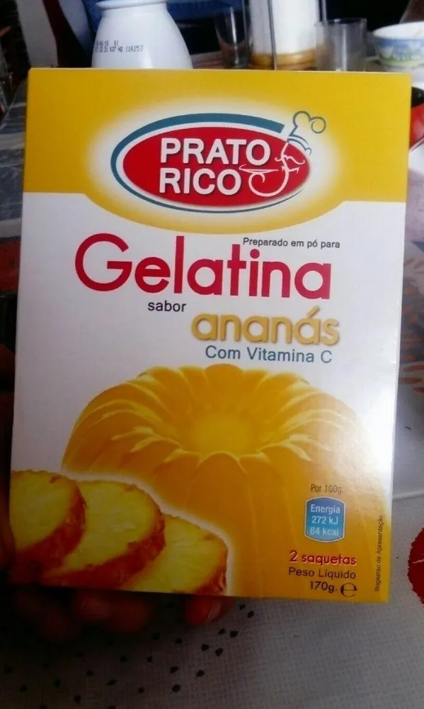 Gelatina ananas