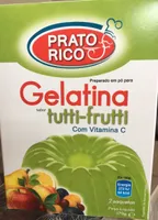 Gelatina Prato Rico sabor tutti-frutti