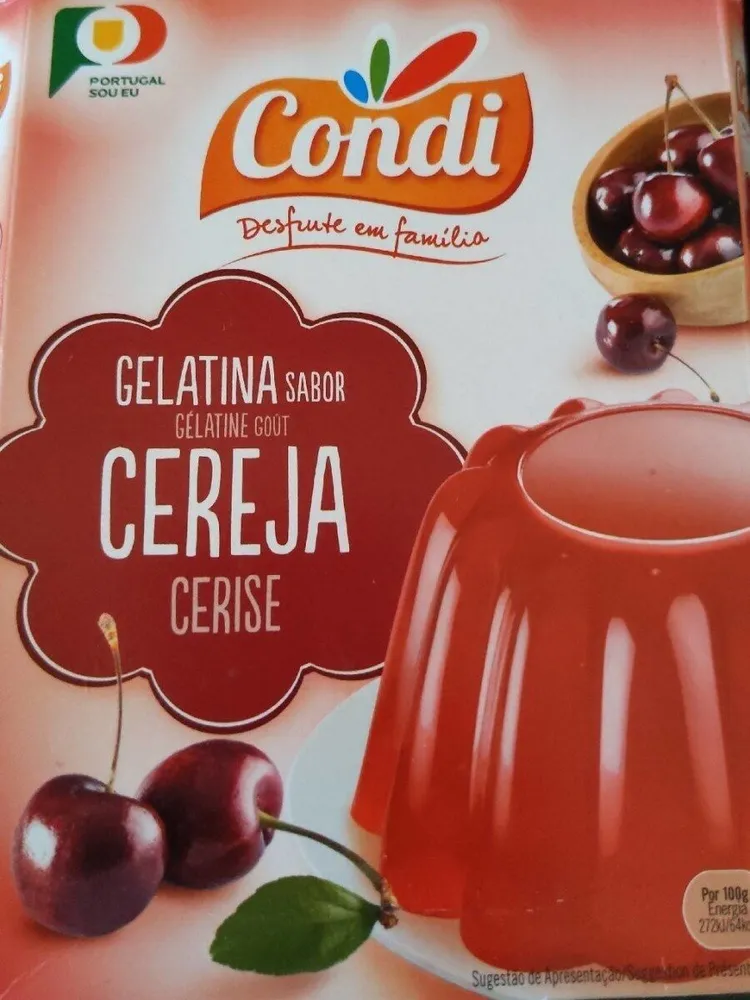 Gélatine a la cerise