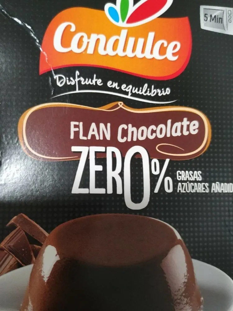Flan de chocolate