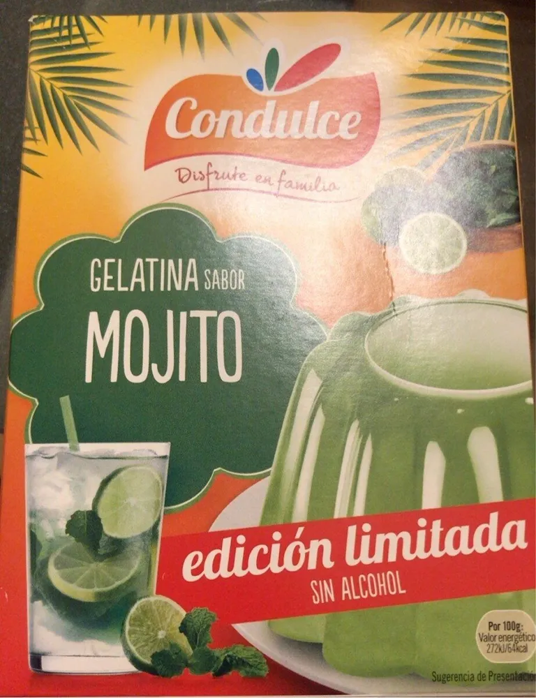 Gelatina sabor mojito
