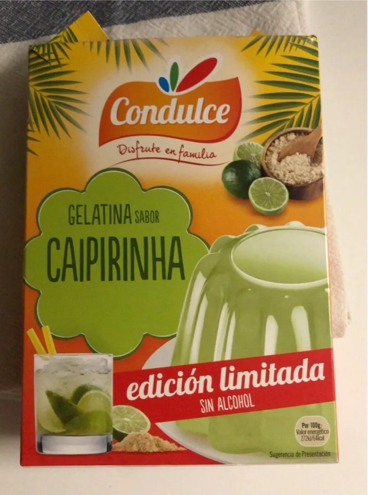 Gelatina sabor caipirinha