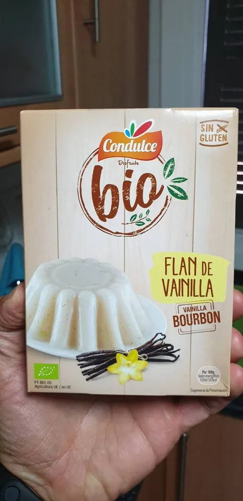 Flan de vainilla bio