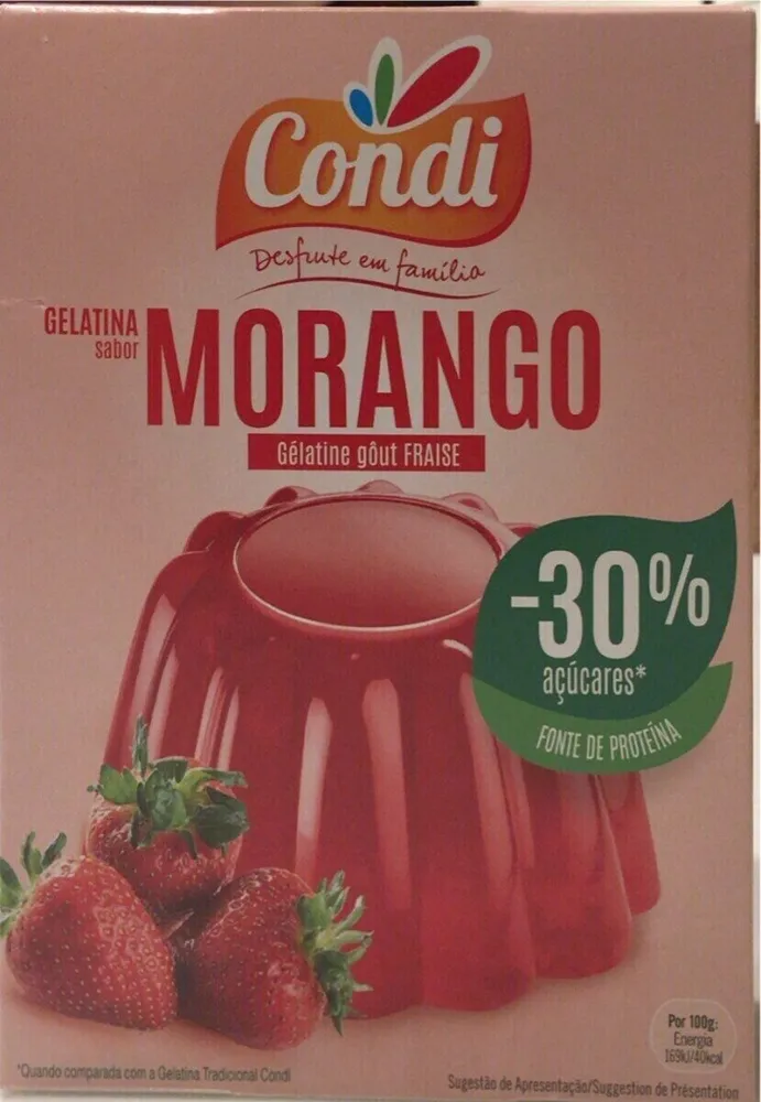 Gelatina sabor Morango