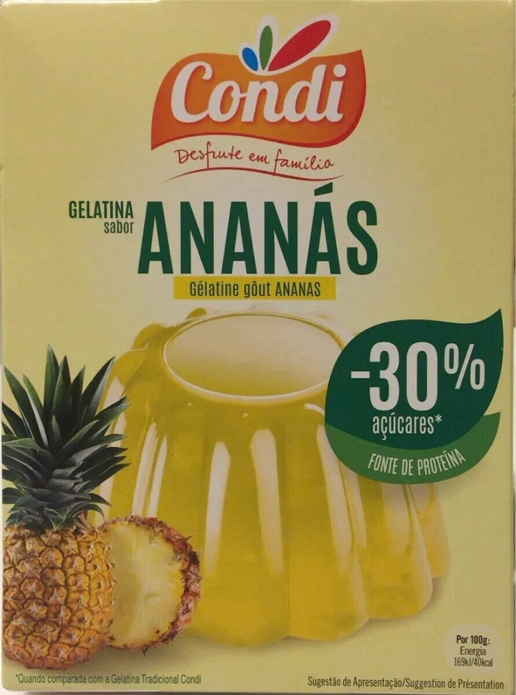Gelatina sabor Ananas