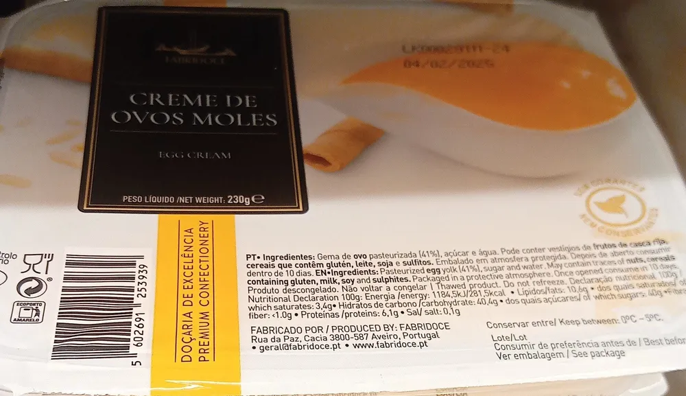 Creme de Ovos Moles