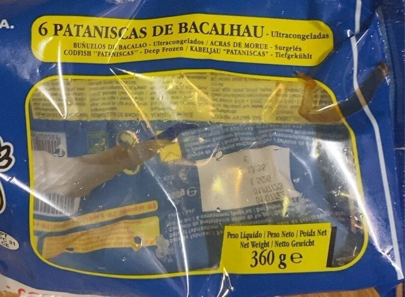 Pataniscas de bacalhau