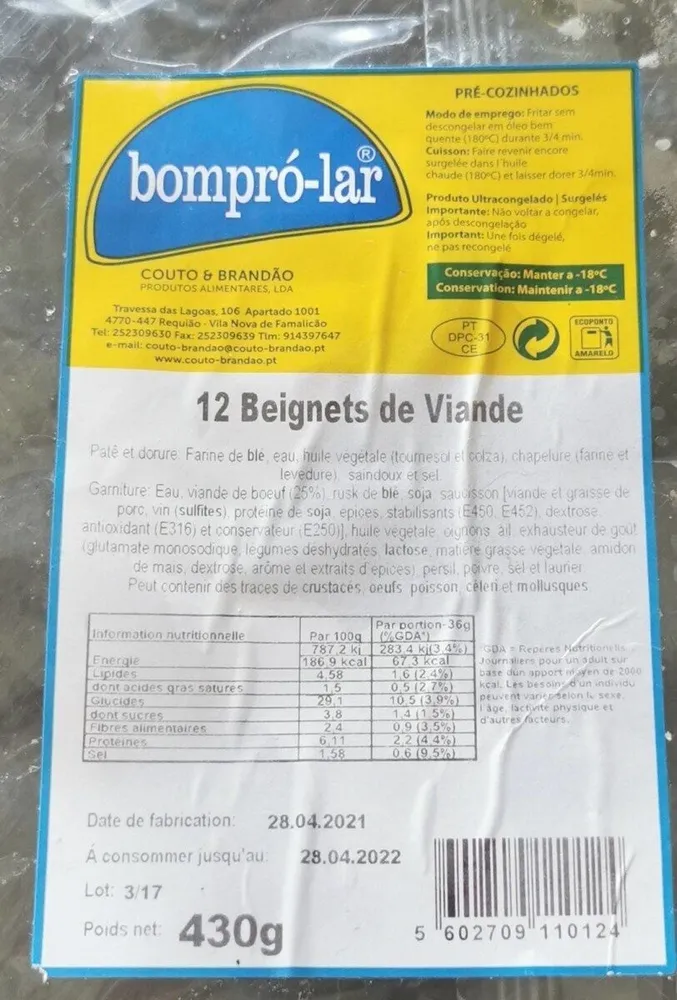 12 beignets de viandes