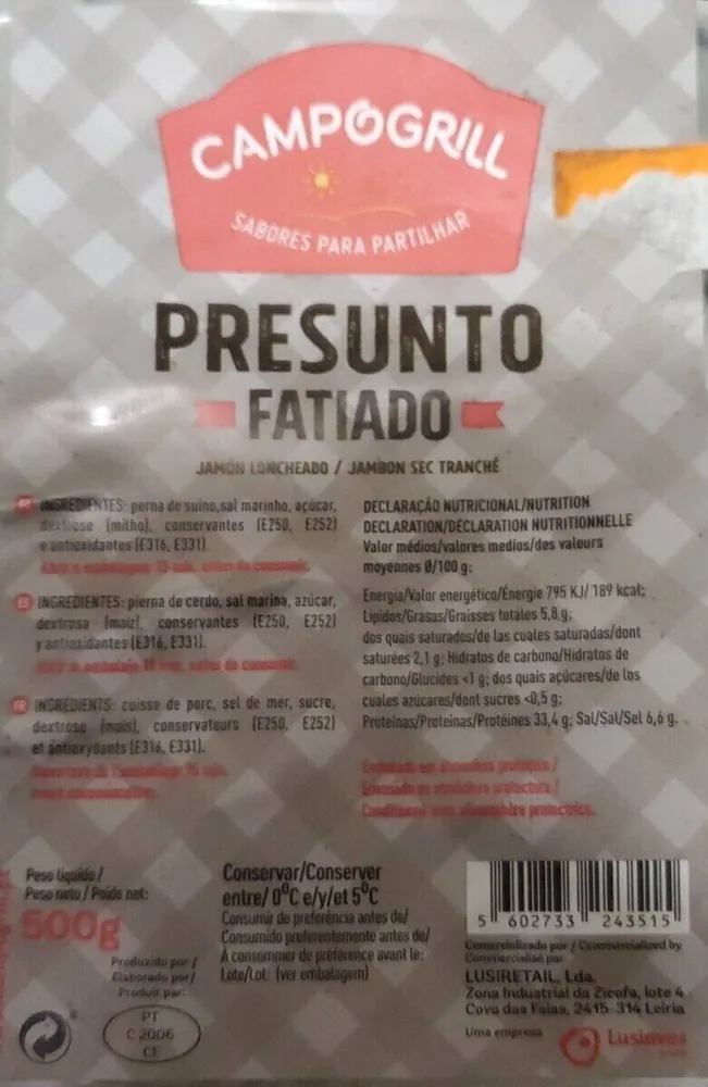 Presunto fatiado
