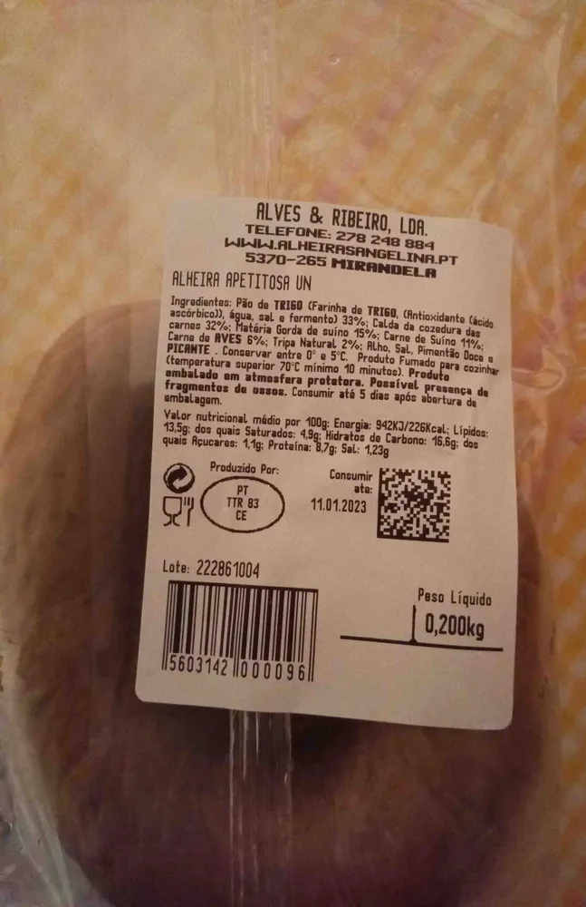 Alheira Apetitosa Un