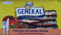 Petingas em tomate picante