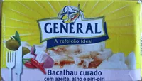 Bacalhau curado com azeite, algo e piri-piri