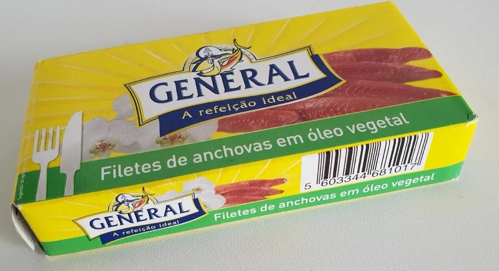 Filets de anchovas em oléo vegetal