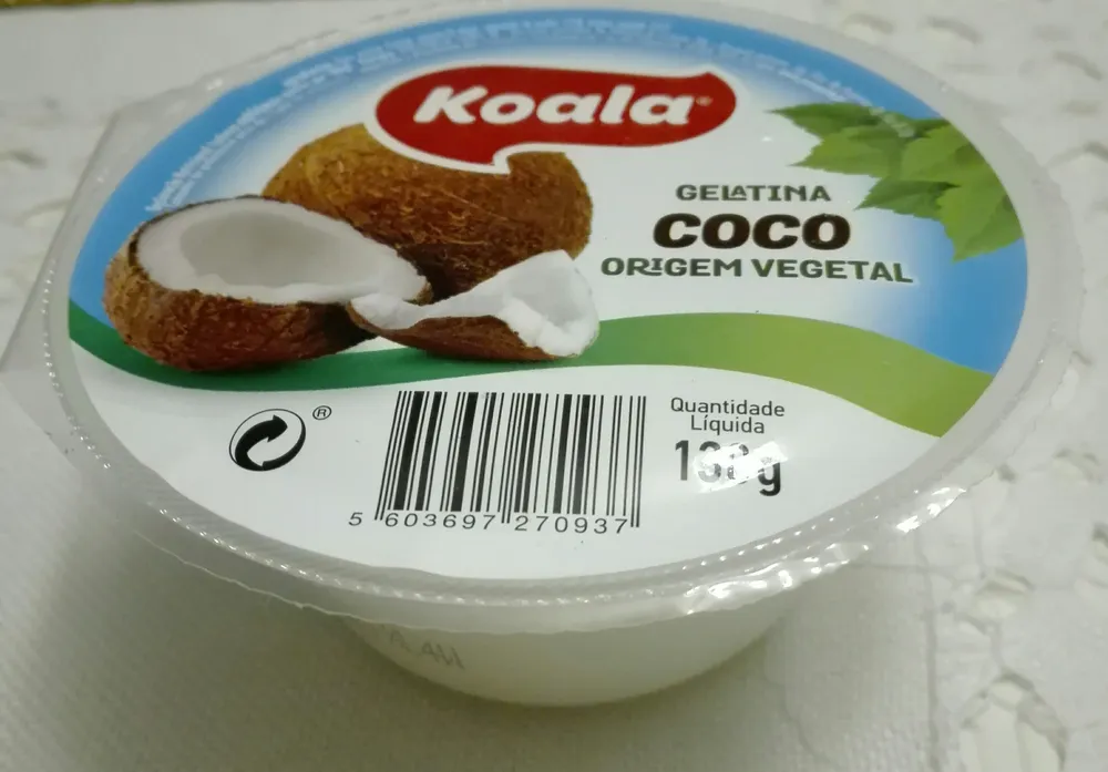 Gelatina Coco Origem Vegetal