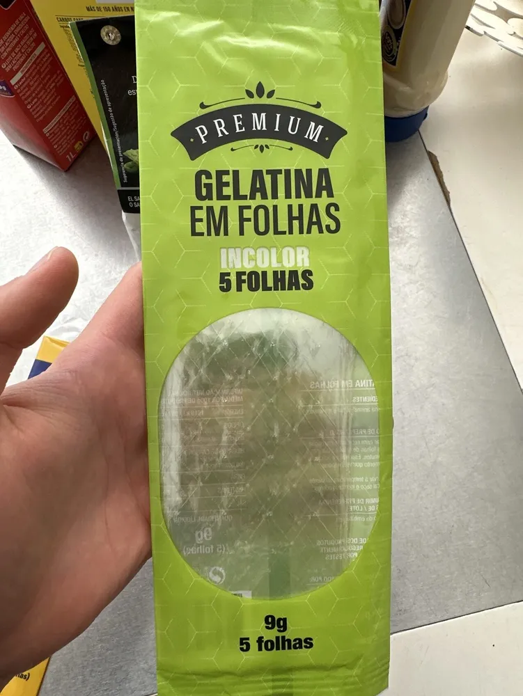 Gelatina Em Folhas Incolor Premium