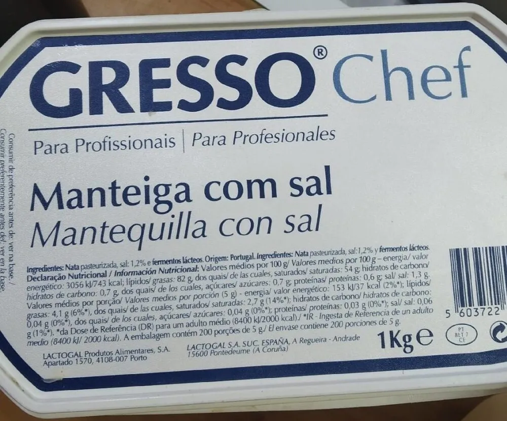 Manteiga com sal