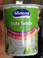 Fruta batida pera