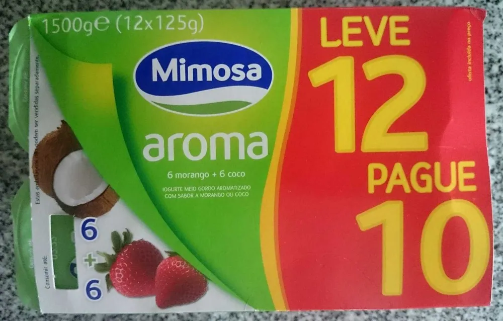 aroma 6 morango + 6 coco
