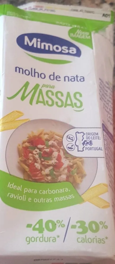 molho de nata para Massas