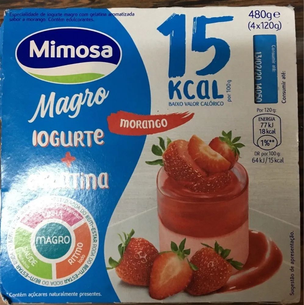 Iogurte + gelatina