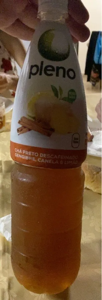 Cha preto descafeinado gengibre canela e limao