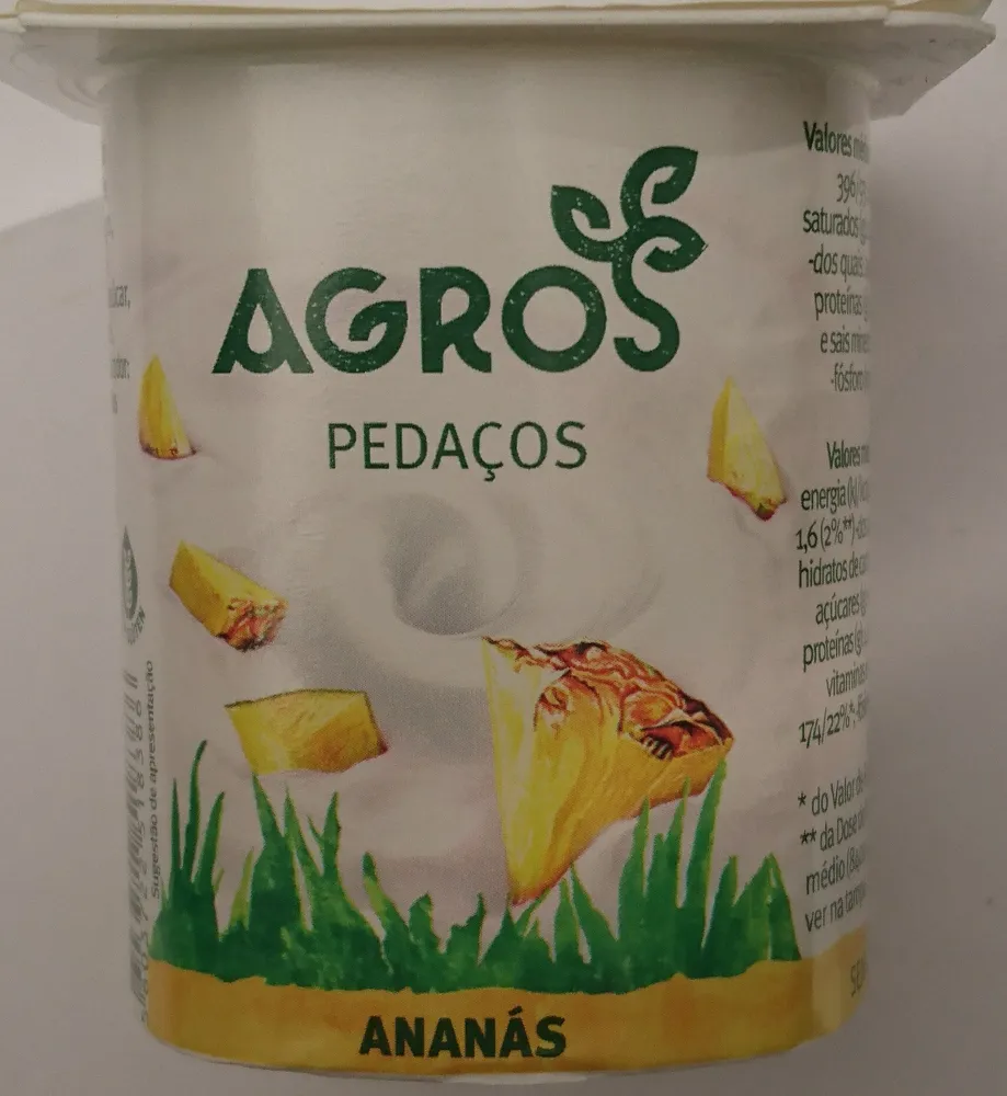 Iogurte com Pedaços de Ananás