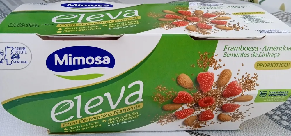 eleva, Framboesa, Amêndoa, Sementes de Linhaça