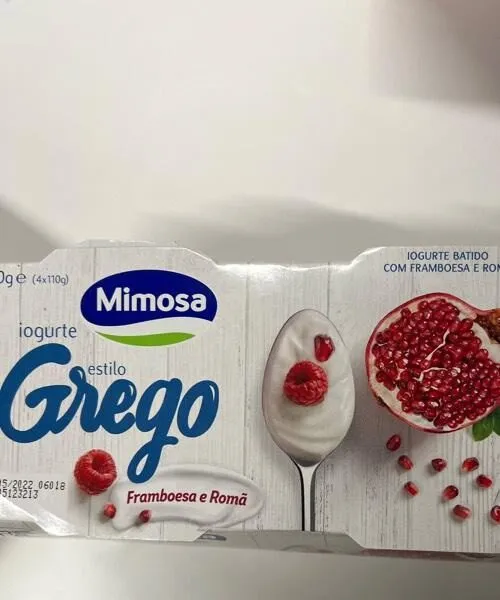 Grego  Mimosa Framboesa e Romã