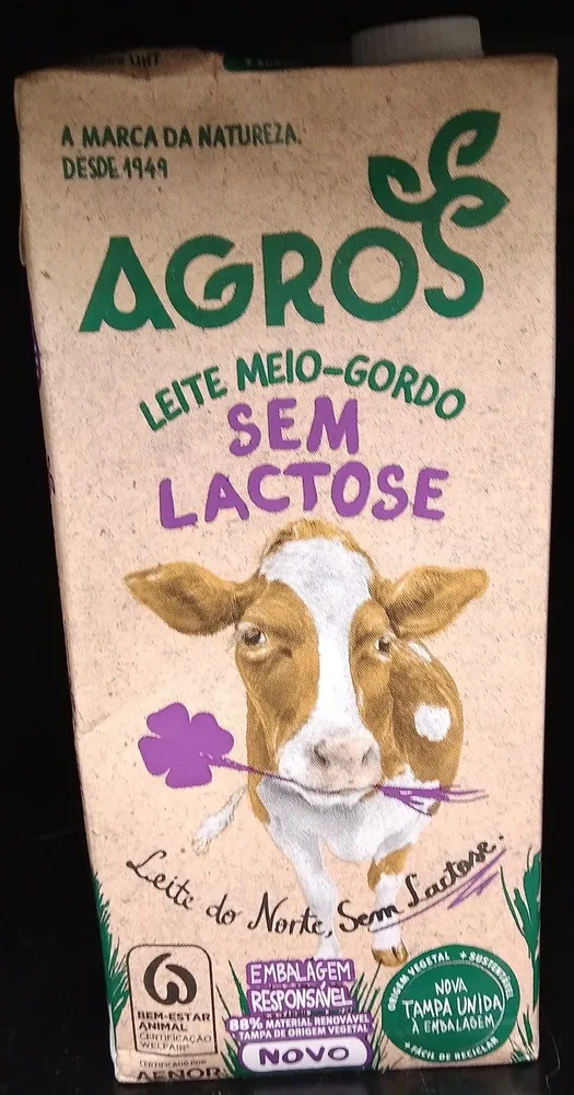 Leite Meio-Gordo sem Lactose