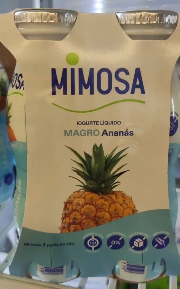Iogurte líquido magro ananás