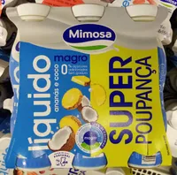 líquido, magro, ananás e coco