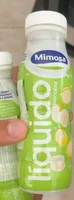 Iogurte liquido magri aromatizado com sabor a banana