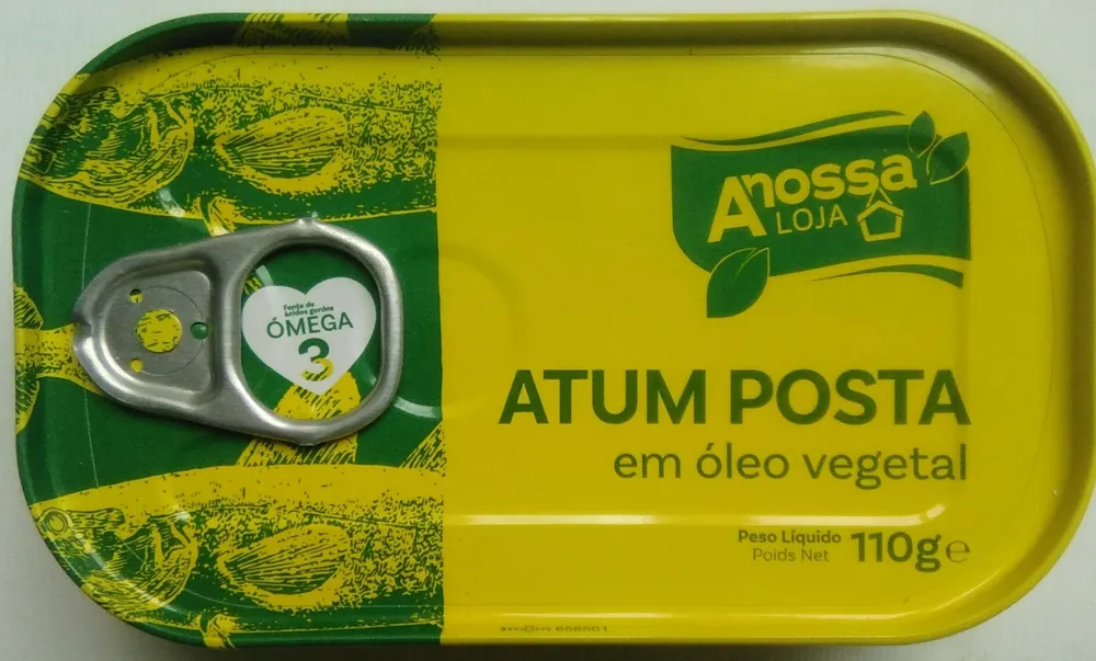 Atum Posta em óleo vegetal