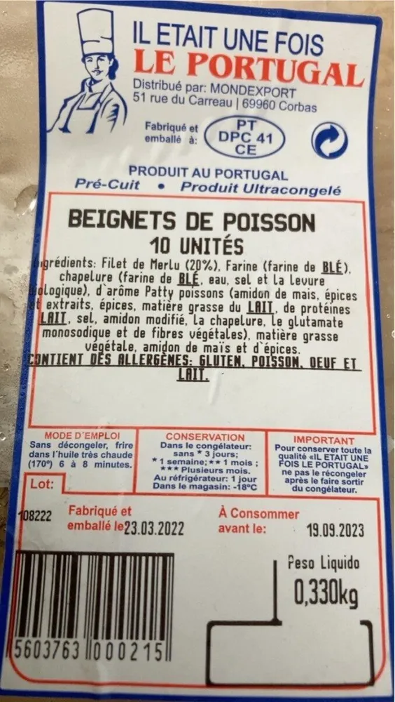 Beignets de poissons