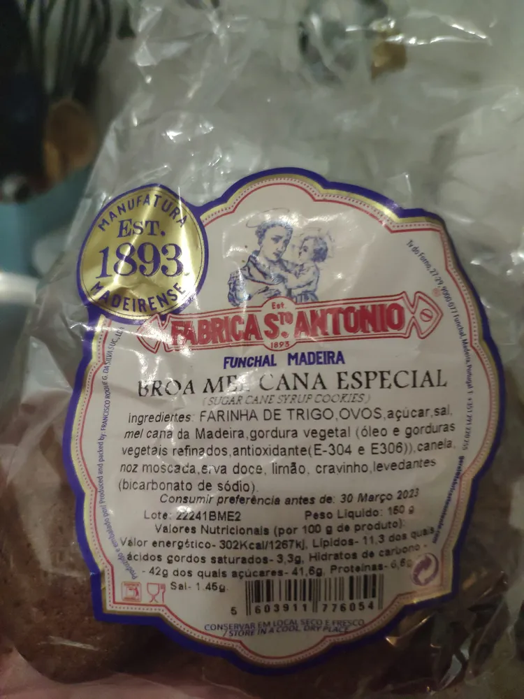 Broa mel cana especial