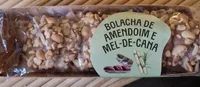 Bolacha de amendoim e mel-de-cana