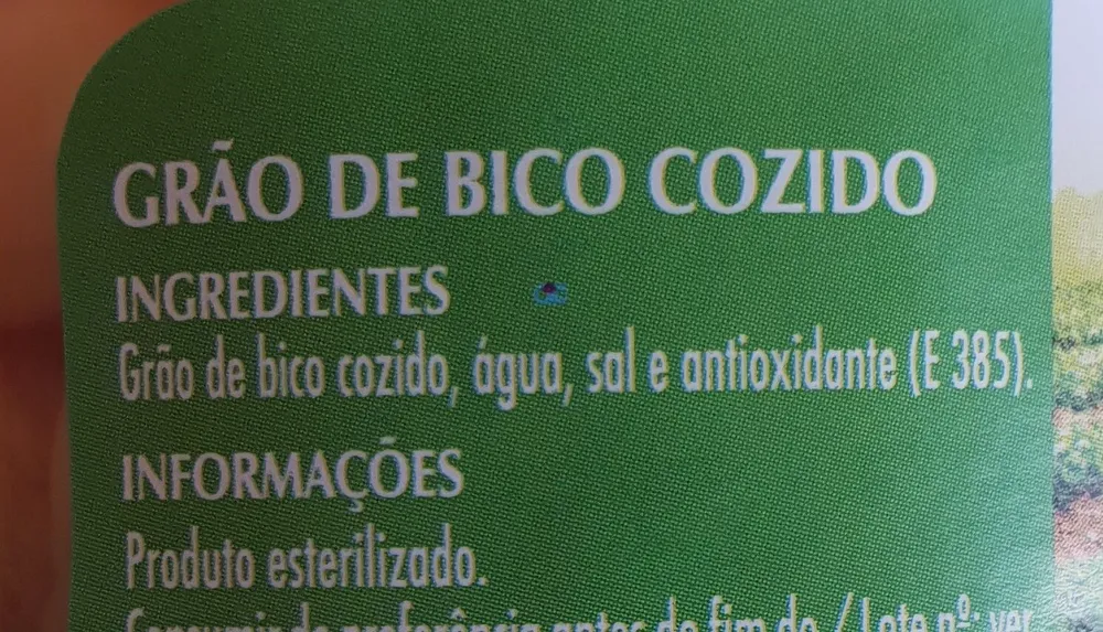 Grao-de-bico Frasco