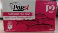 Sardinhas pequenas em molho de tomate com Piri-Piri