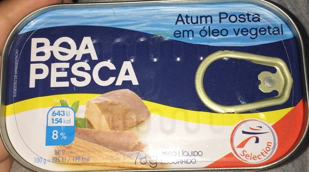 Atum Posta em óleo vegetal