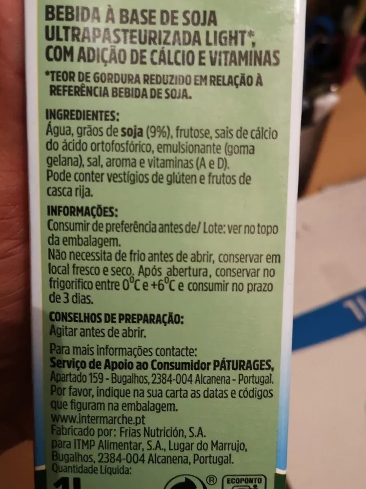 Bebida Soja Light