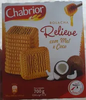 Bolacha Relieve com mél e coco
