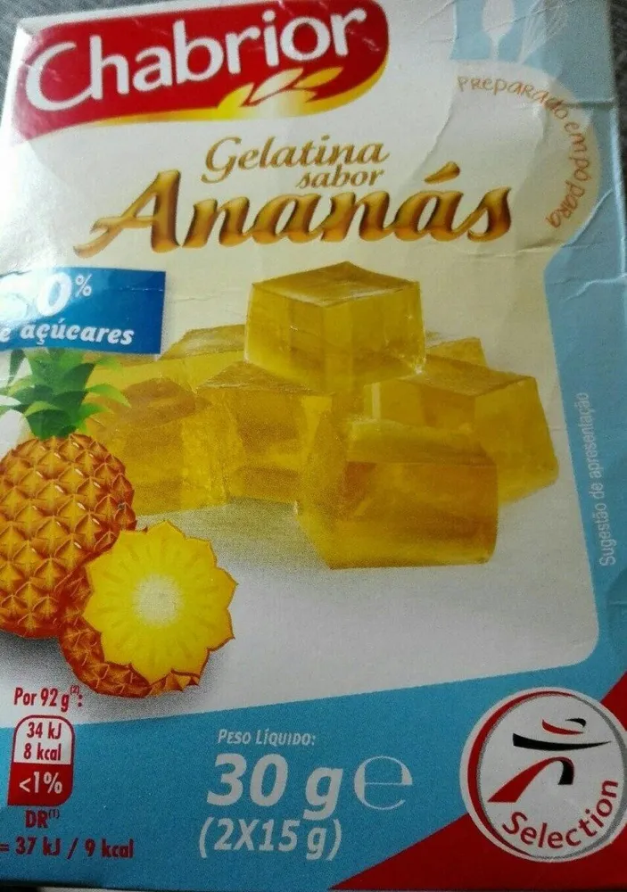 Gelatina sabor Ananás