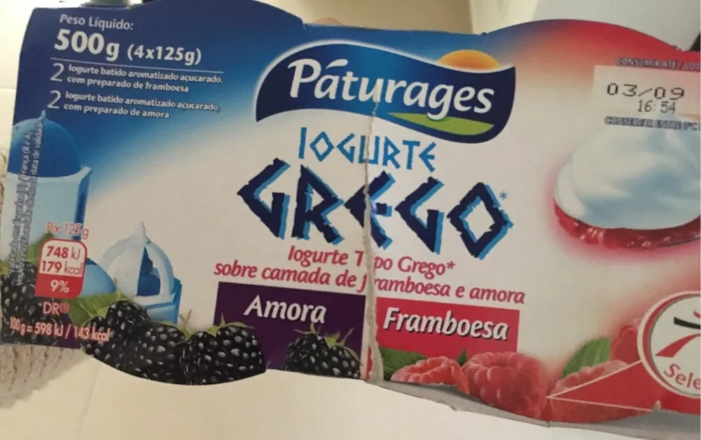 Iogurte Grego Amora Framboesa