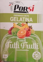 Preparado em pó gelatina sabor tutti frutti