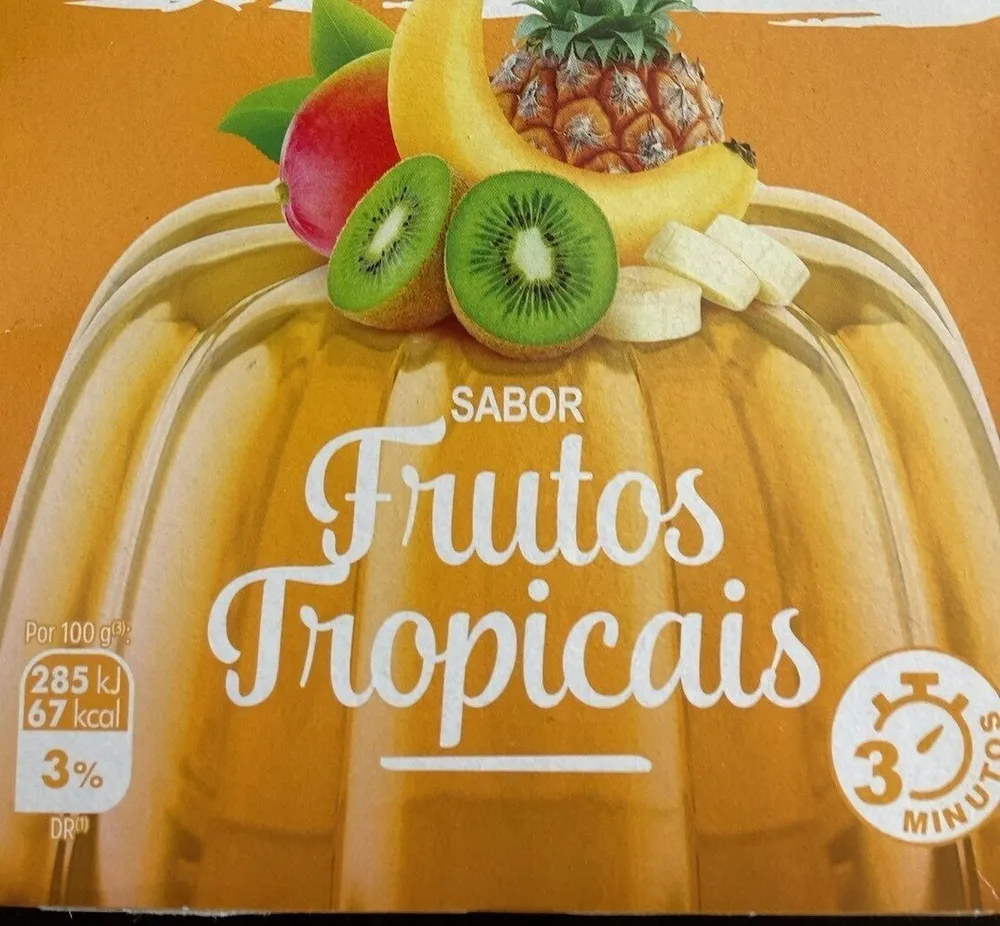 Gelatina sabor frutos tropicais
