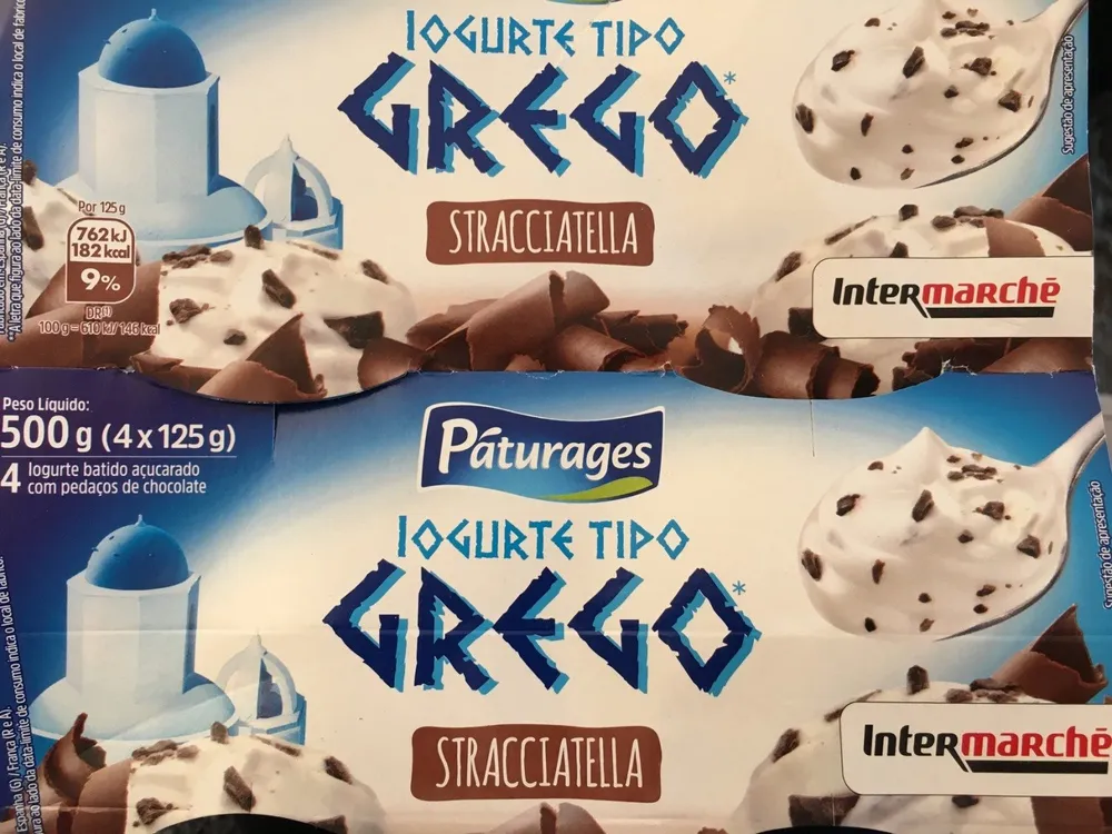 Iogurte tipo greco stracciatella