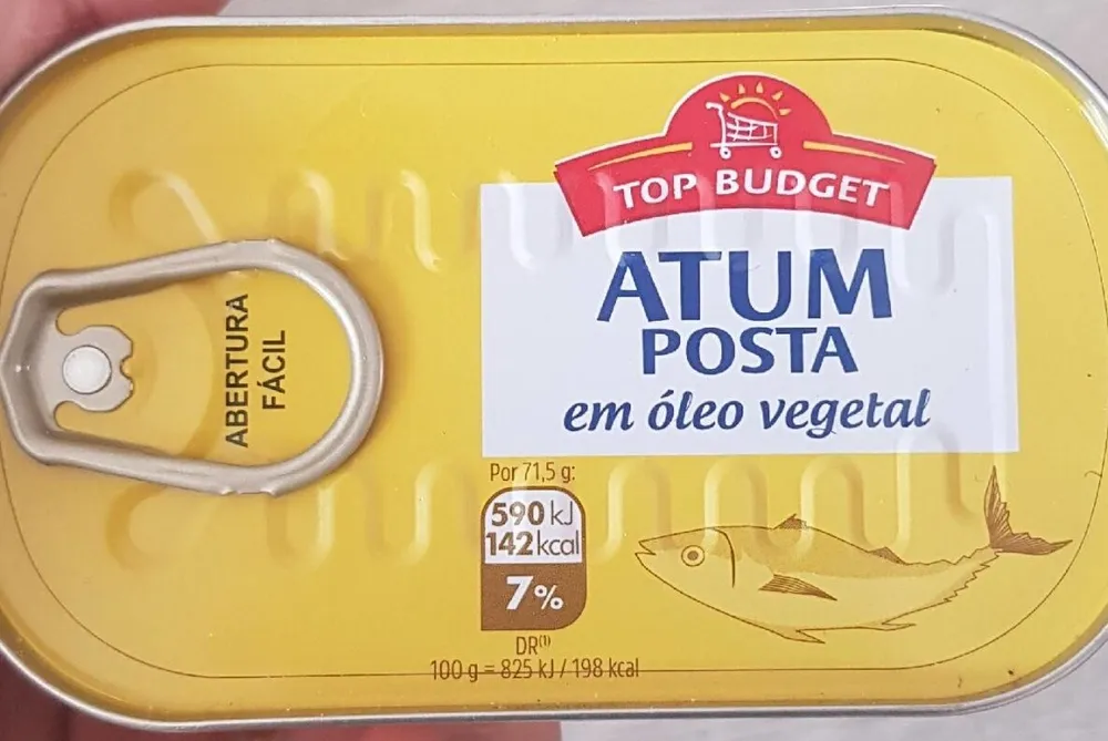 Atum Posta em óleo vegetal